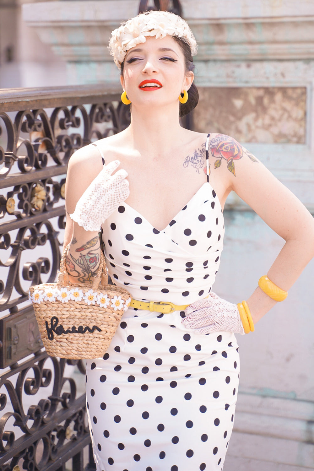 Polka Dots Bodycon Dress
