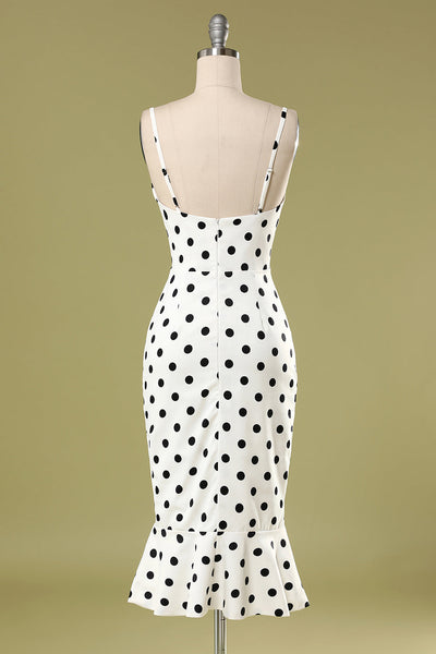 Polka Dots Bodycon Dress