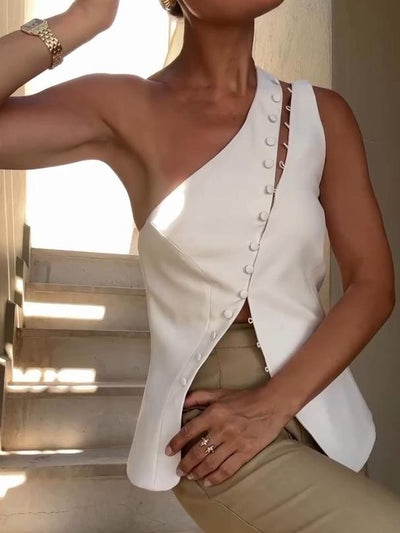 Women's Ascent One-Shoulder Button Top