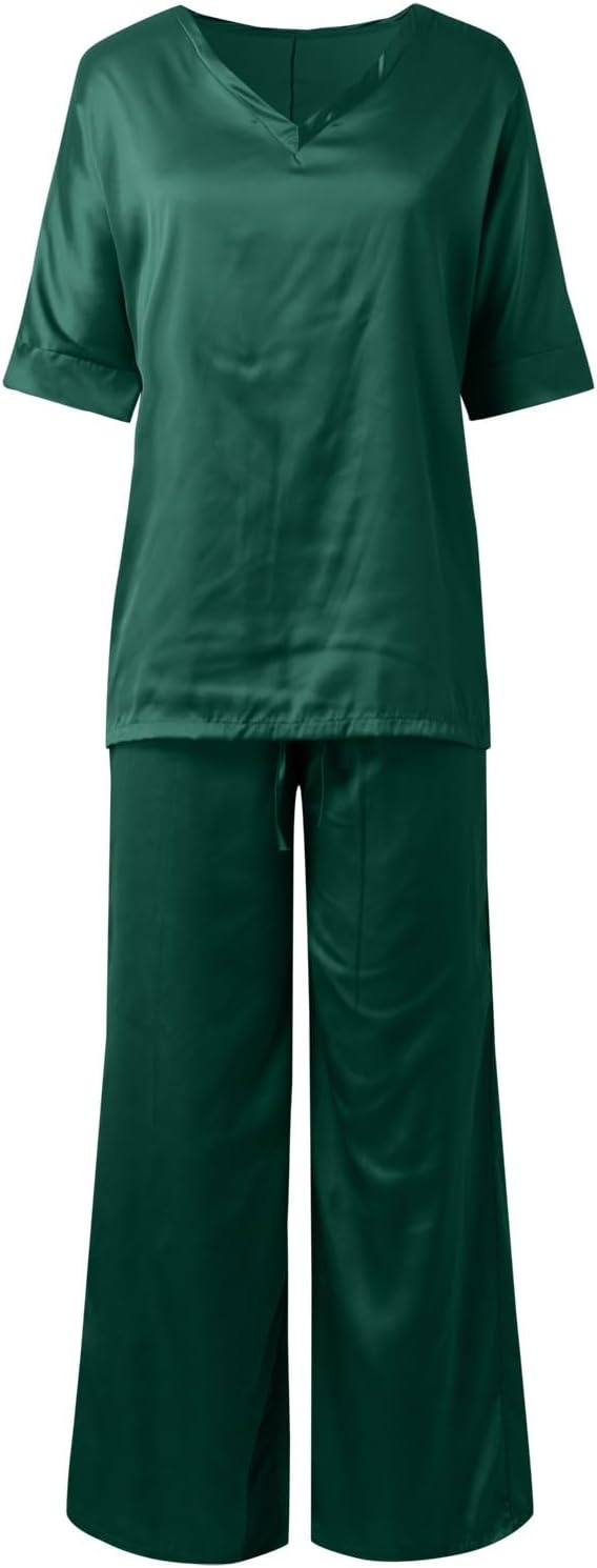 Elegant Two-Piece Satin Set
