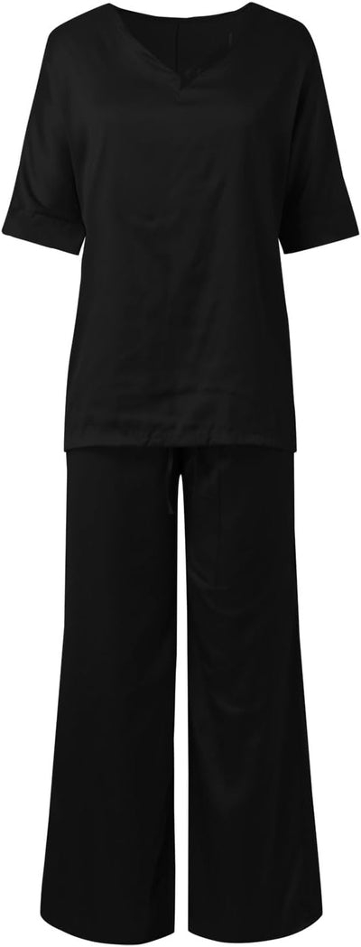 Elegant Two-Piece Satin Set