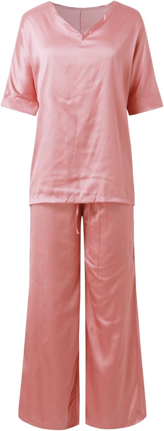 Elegant Two-Piece Satin Set