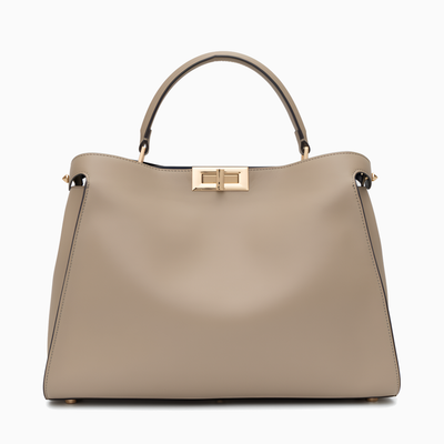 Cleo Structured Leather Tote Bag – Elegant Everyday Carry
