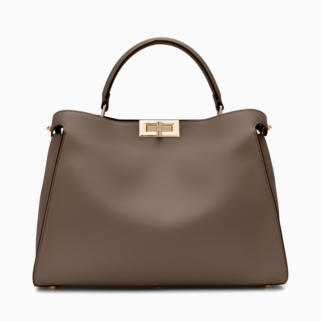 Cleo Structured Leather Tote Bag – Elegant Everyday Carry
