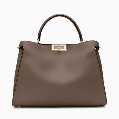 Cleo Structured Leather Tote Bag – Elegant Everyday Carry