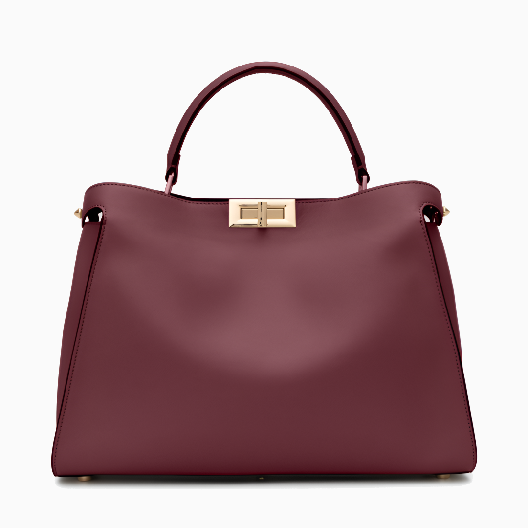 Cleo Structured Leather Tote Bag – Elegant Everyday Carry