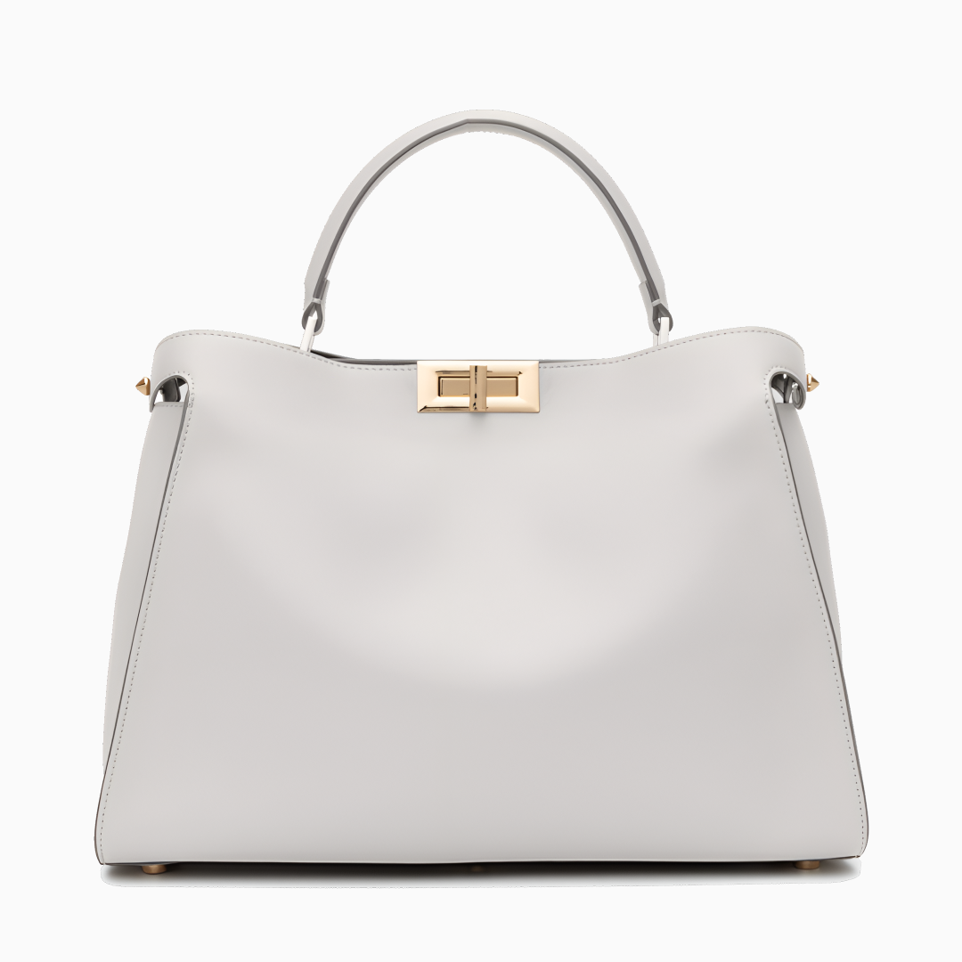 Cleo Structured Leather Tote Bag – Elegant Everyday Carry