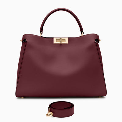 Cleo Structured Leather Tote Bag – Elegant Everyday Carry