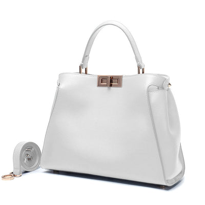 Cleo Structured Leather Tote Bag – Elegant Everyday Carry