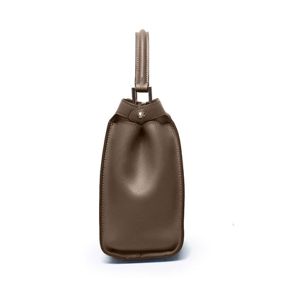 Cleo Structured Leather Tote Bag – Elegant Everyday Carry