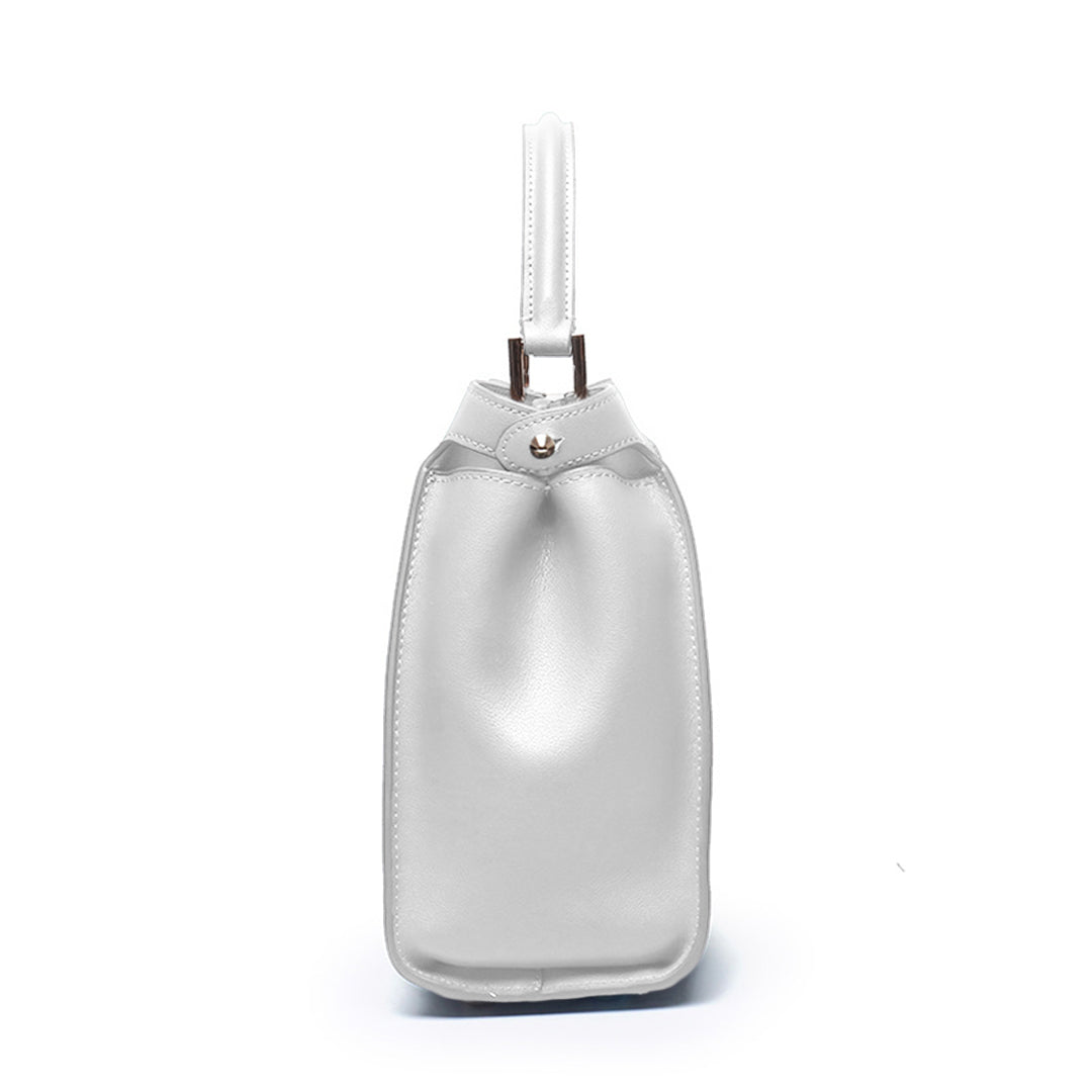 Cleo Structured Leather Tote Bag – Elegant Everyday Carry