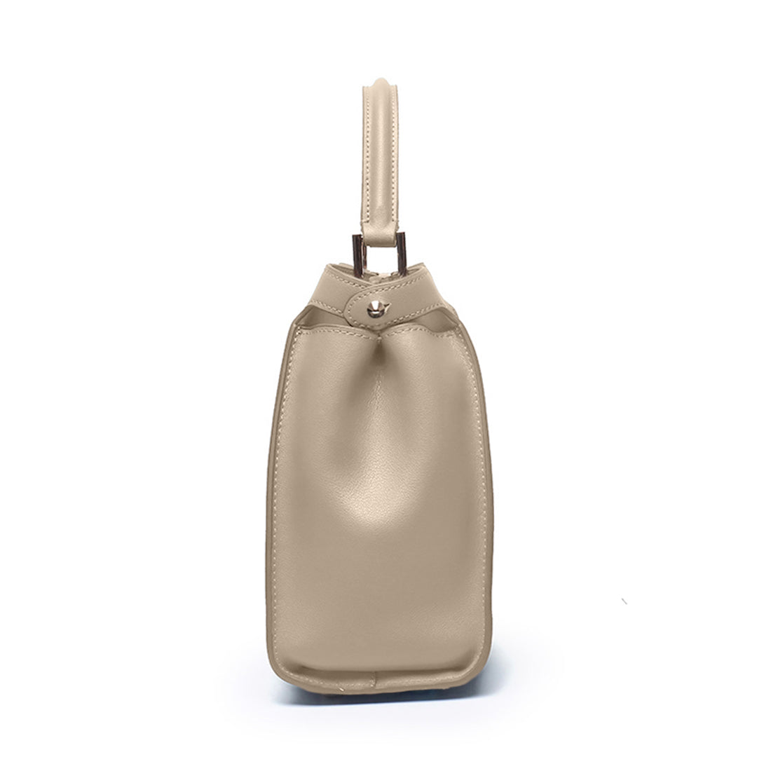 Cleo Structured Leather Tote Bag – Elegant Everyday Carry