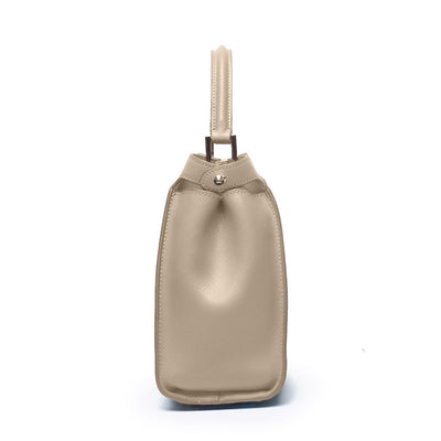 Cleo Structured Leather Tote Bag – Elegant Everyday Carry