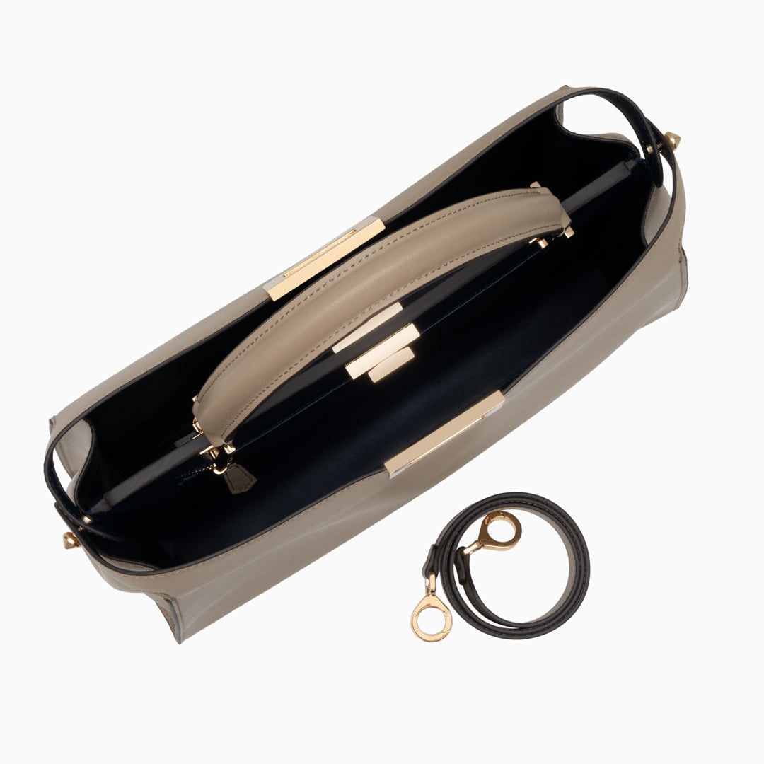 Cleo Structured Leather Tote Bag – Elegant Everyday Carry