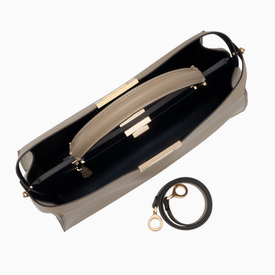 Cleo Structured Leather Tote Bag – Elegant Everyday Carry