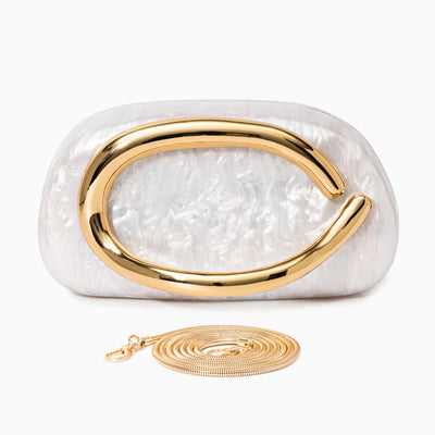 Dayja Clutch Bag White