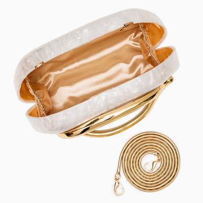 Dayja Clutch Bag White