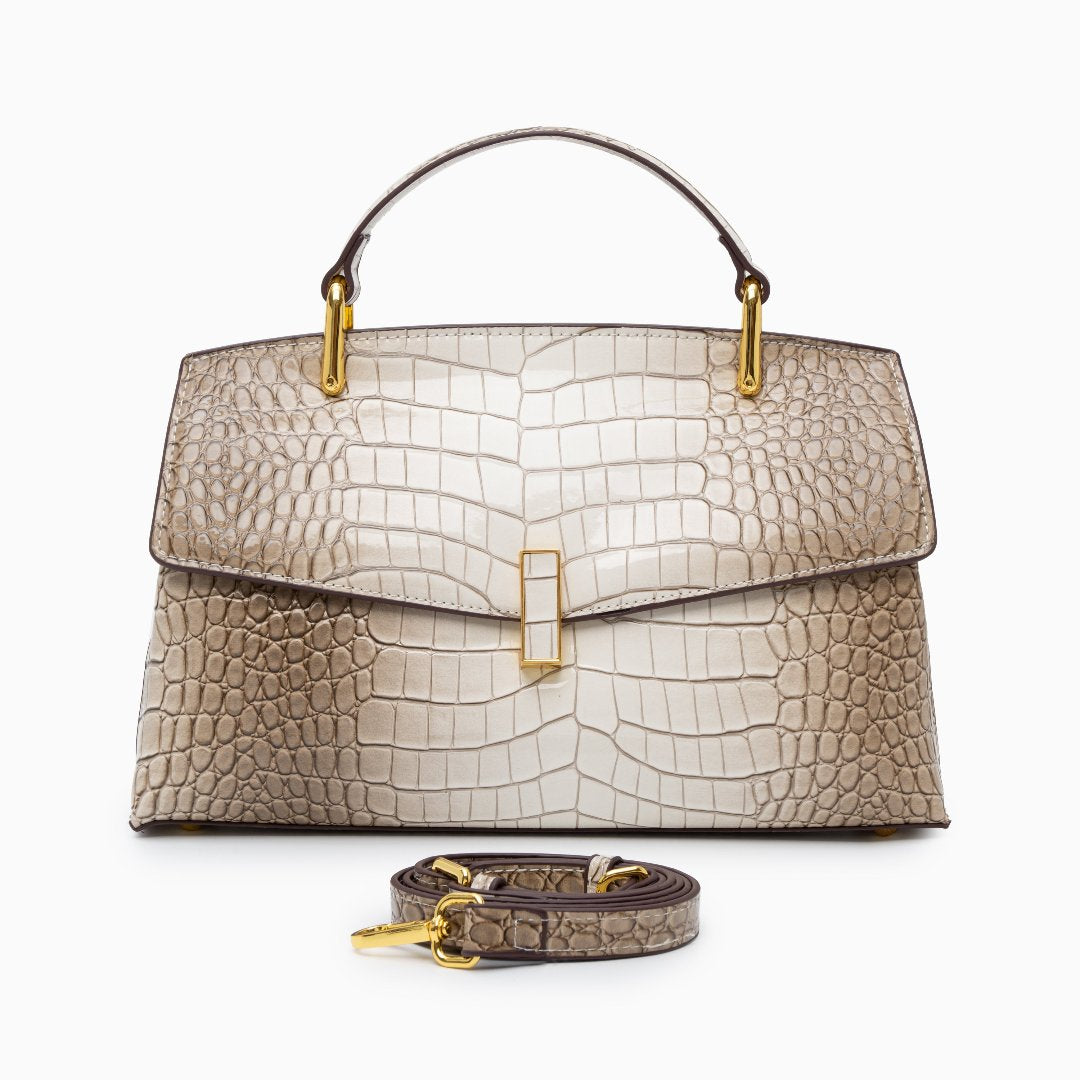 Deanna Medium Leather Tote Bag, Stylish Everyday Luxury Handbag