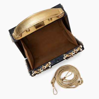 Elegant Acrylic Box Handbag White