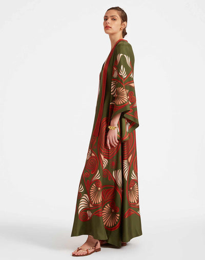 Dark Green Silk La DoubleJ Dress