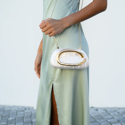 Dayja Clutch Bag White