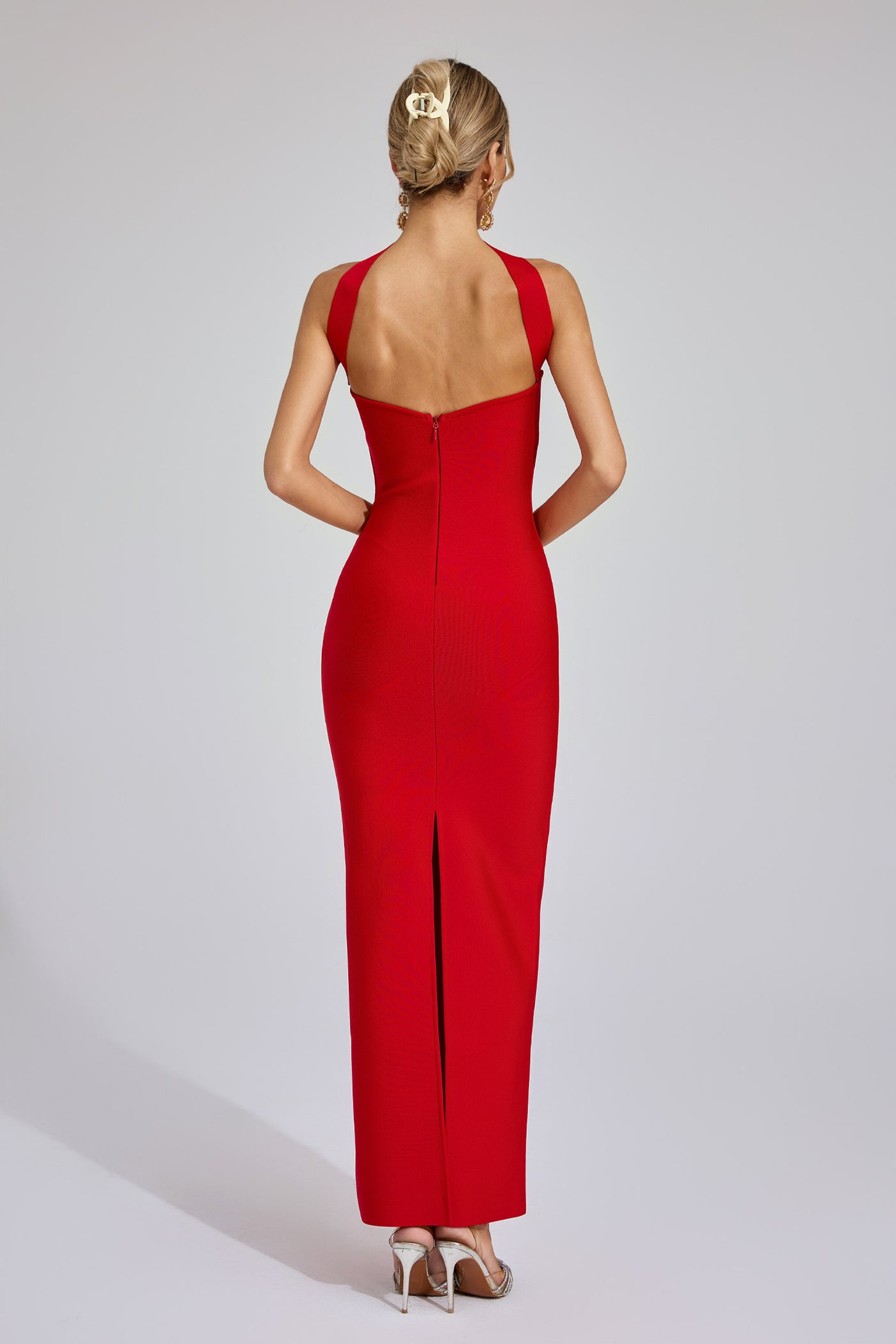 Red Off Shoulder Bandage