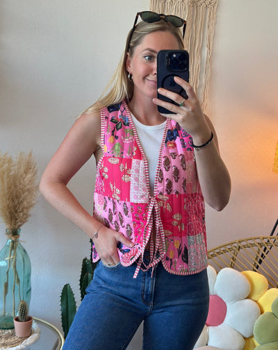Colorful Patchwork Vest