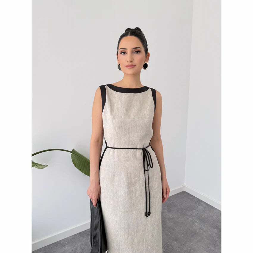Luna Color Contrast Casual Dress