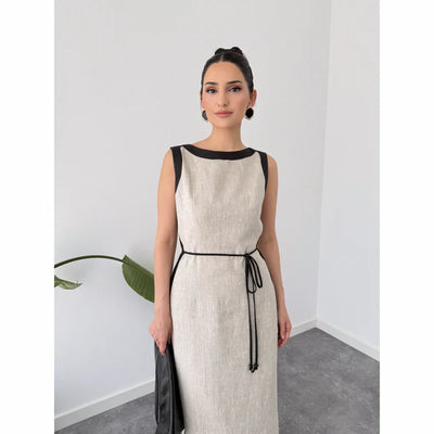 Luna Color Contrast Casual Dress