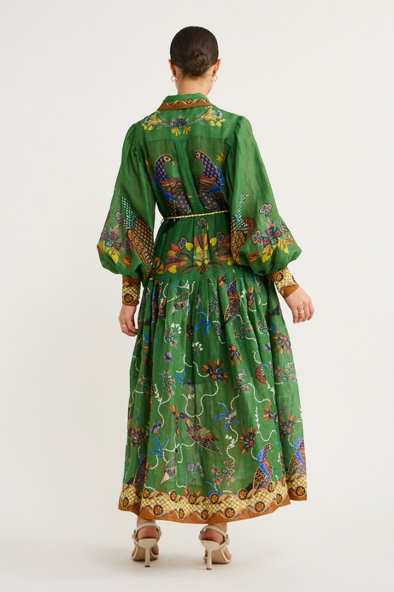 Marcella Green Animal Maxi