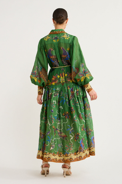 Marcella Green Animal Maxi