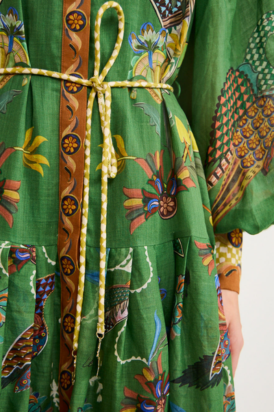 Marcella Green Animal Maxi