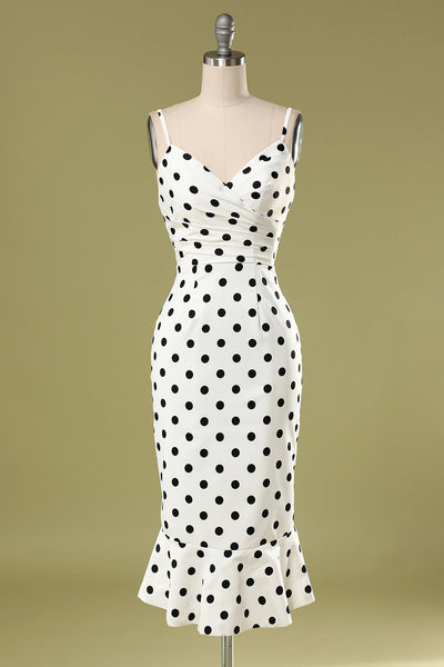 Polka Dots Bodycon Dress
