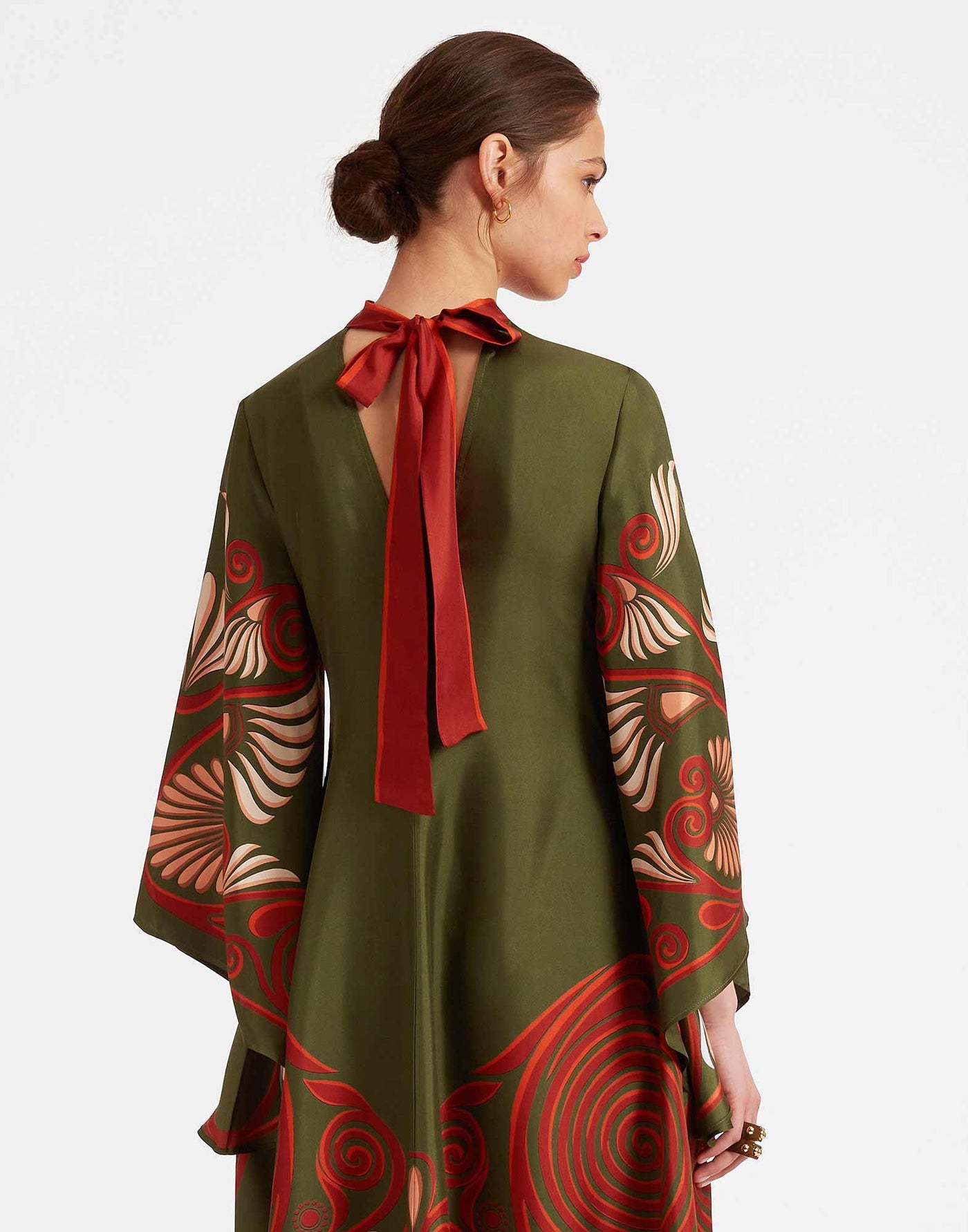 Dark Green Silk La DoubleJ Dress
