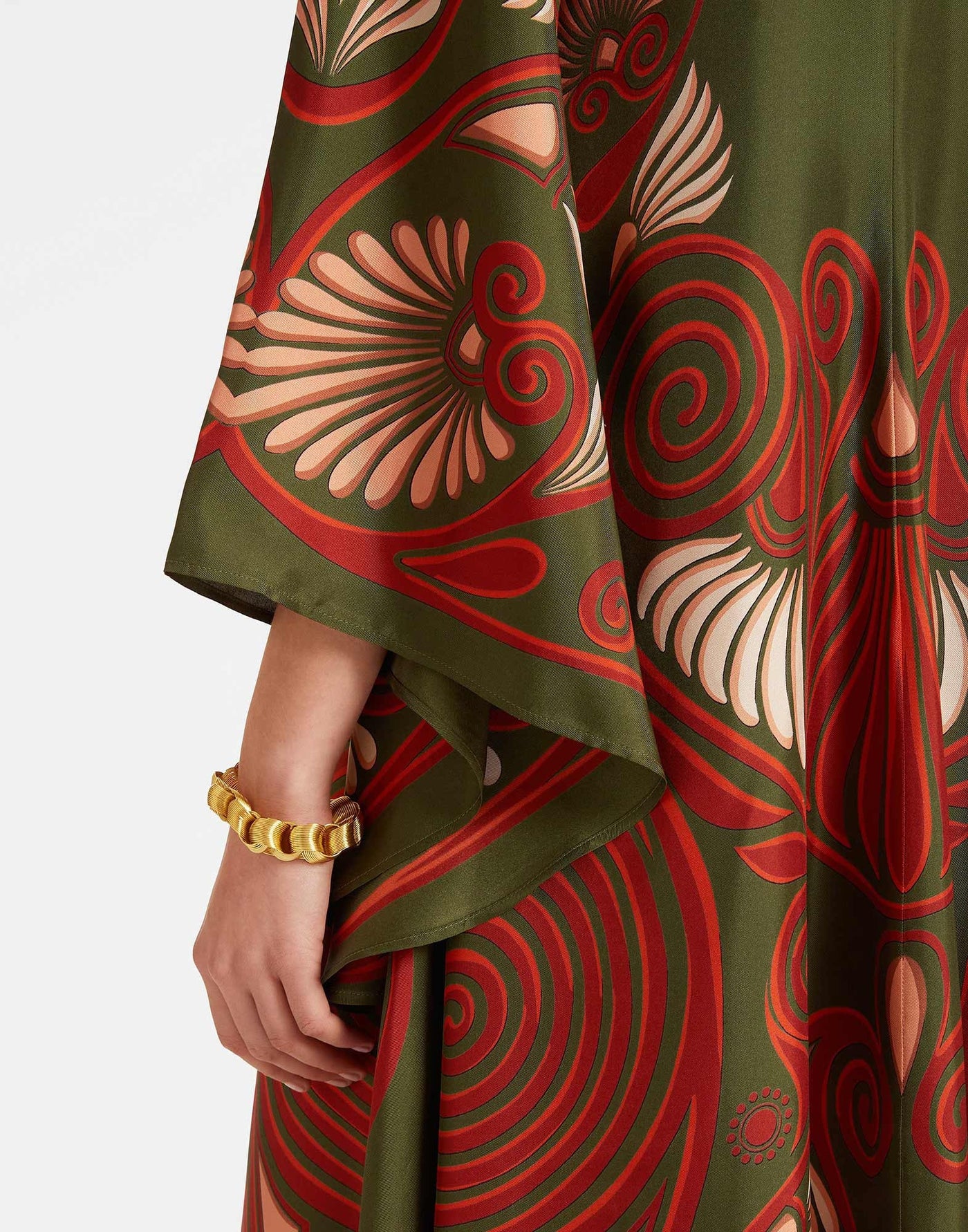 Dark Green Silk La DoubleJ Dress
