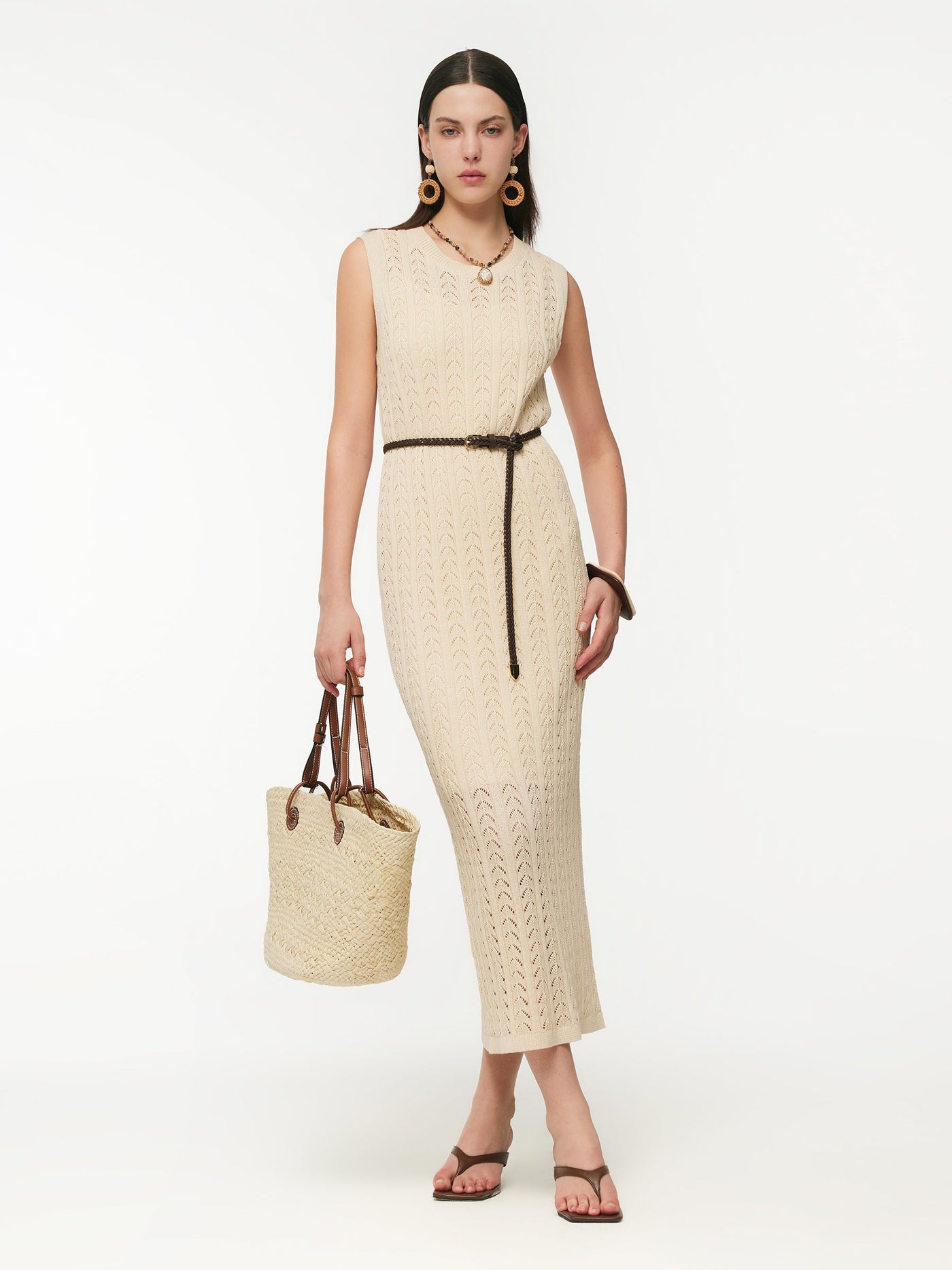 Sequins Knit Maxi Dress