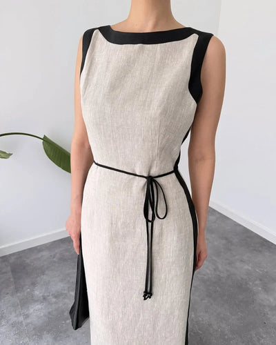 Luna Color Contrast Casual Dress