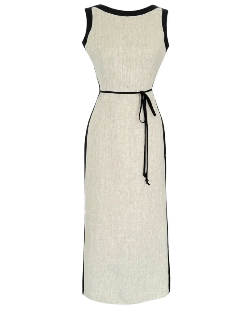 Luna Color Contrast Casual Dress