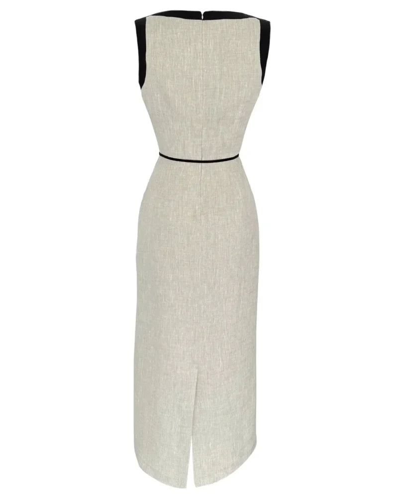 Luna Color Contrast Casual Dress
