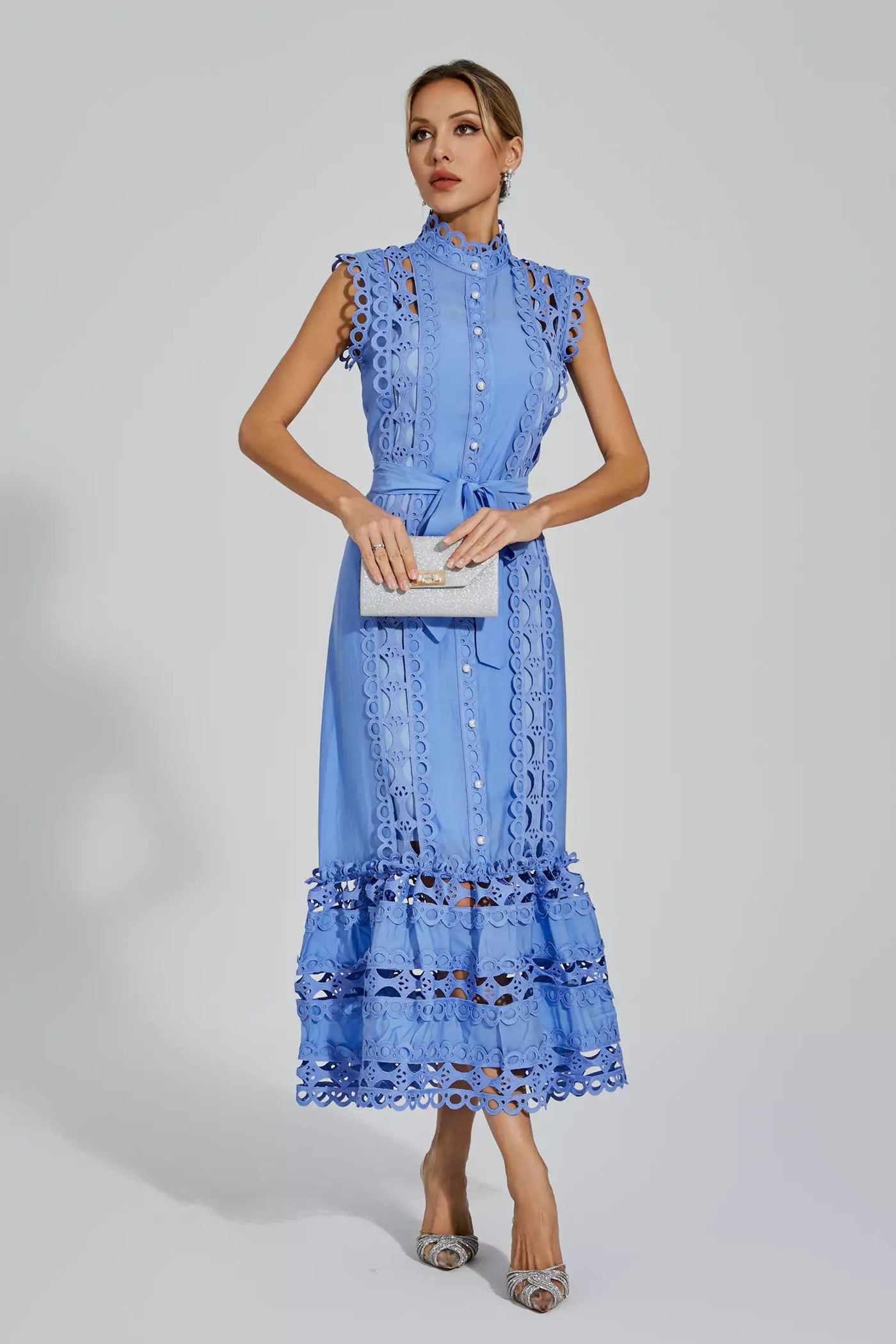 Elegant Maxi Dress Kennedi Blue