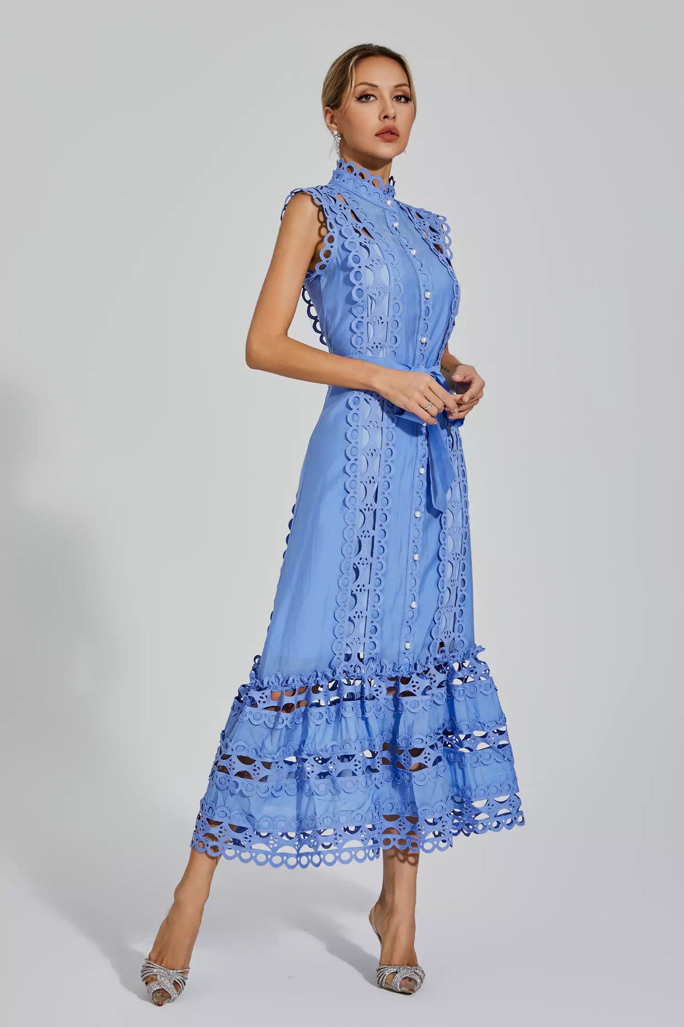 Elegant Maxi Dress Kennedi Blue