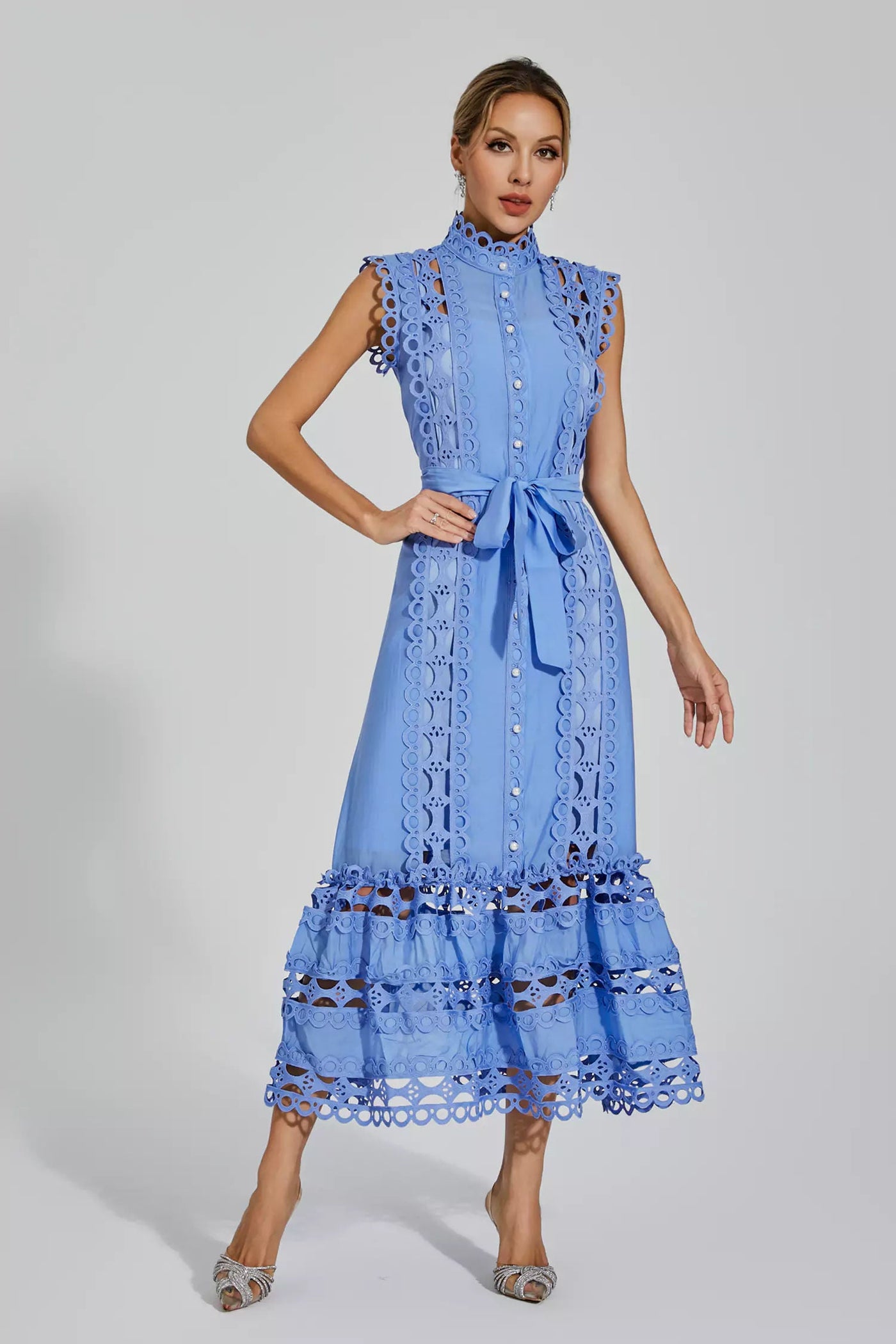 Elegant Maxi Dress Kennedi Blue