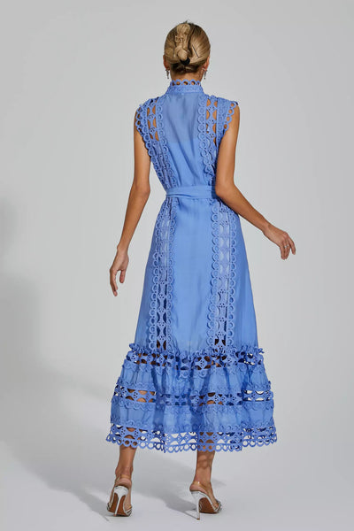 Elegant Maxi Dress Kennedi Blue